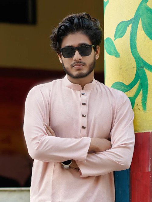প্রিমিয়াম মাইক্রোস্টিজ ভাঙচুর ফেব্রিক সলিড পাঞ্জাবি