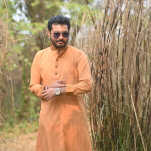 প্রিমিয়াম মাইক্রোস্টিজ ভাঙচুর ফেব্রিক সলিড পাঞ্জাবি