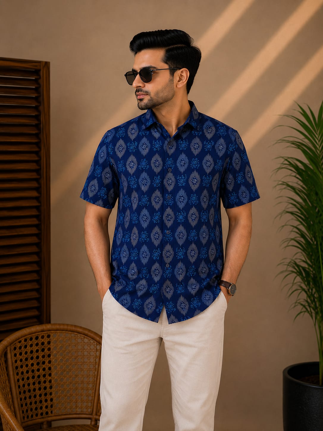 Printed Cotton Shirt