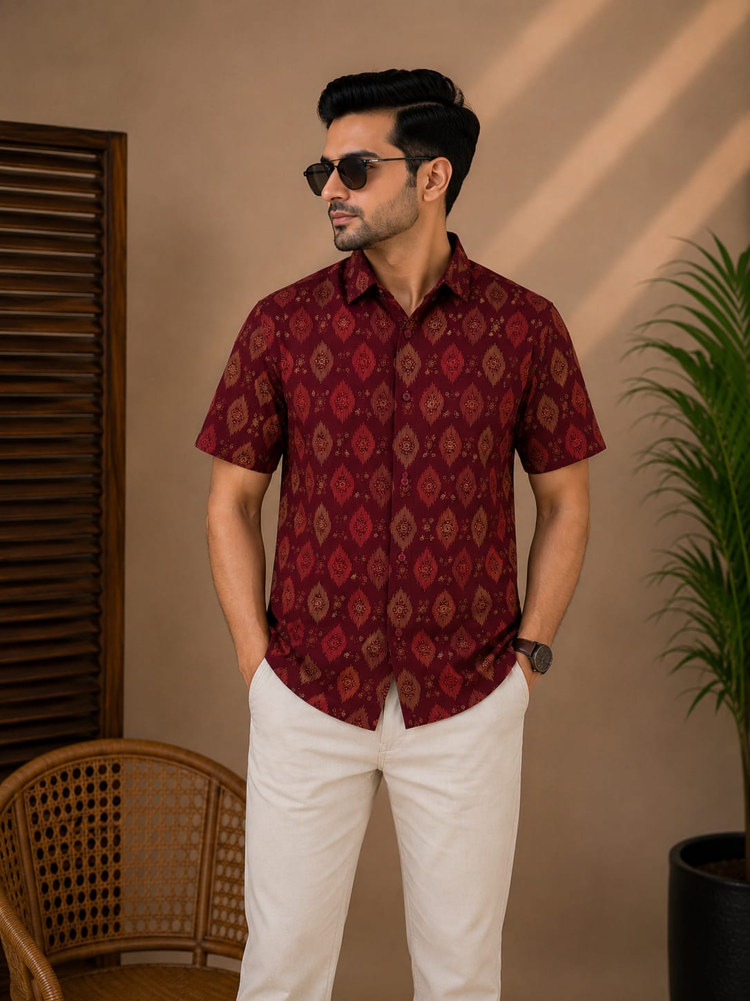 Printed Cotton Shirt