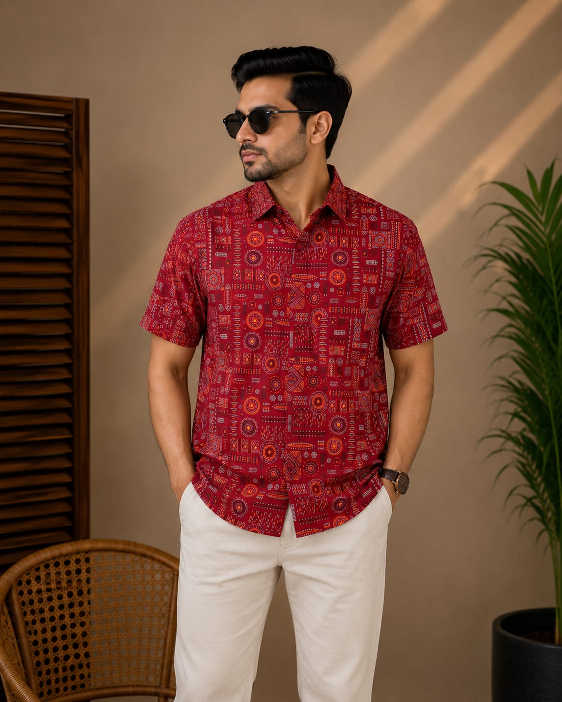 Printed Cotton Shirt
