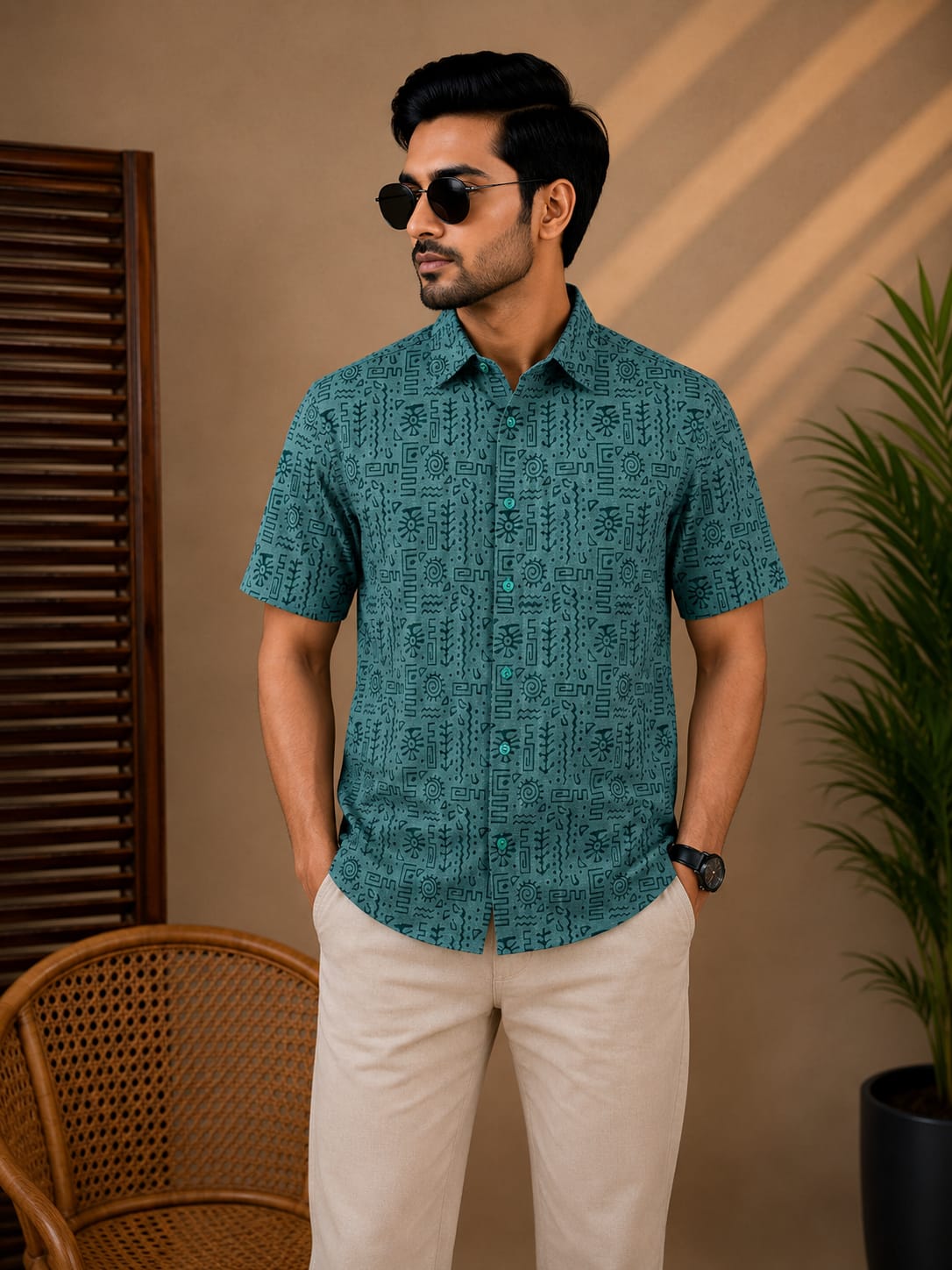 Printed Cotton Shirt