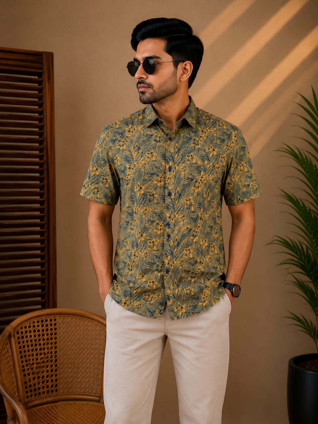 Printed Cotton Shirt