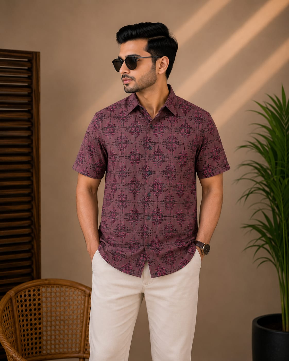 Printed Cotton Shirt