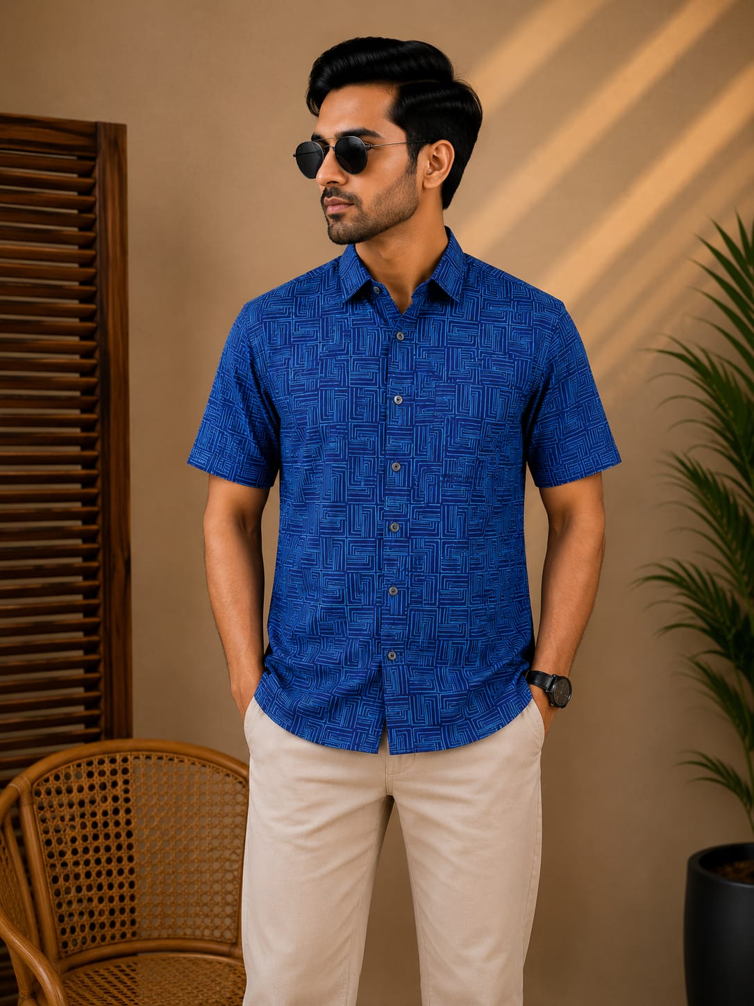 Printed Cotton Shirt