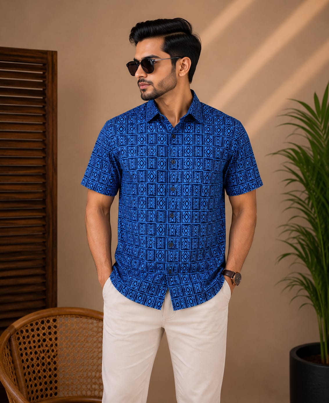 Printed Cotton Shirt