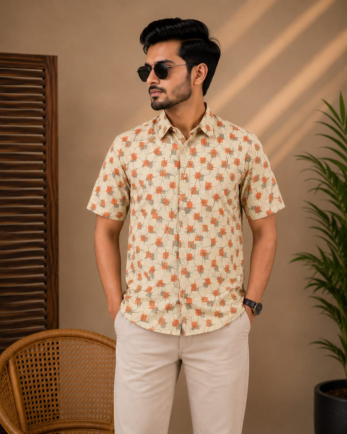 Printed Cotton Shirt
