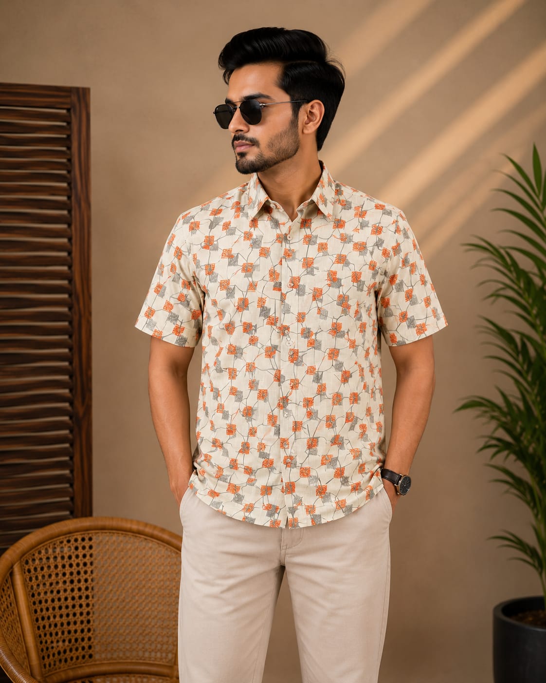Printed Cotton Shirt