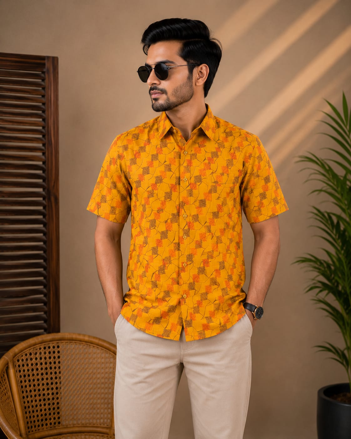 Printed Cotton Shirt