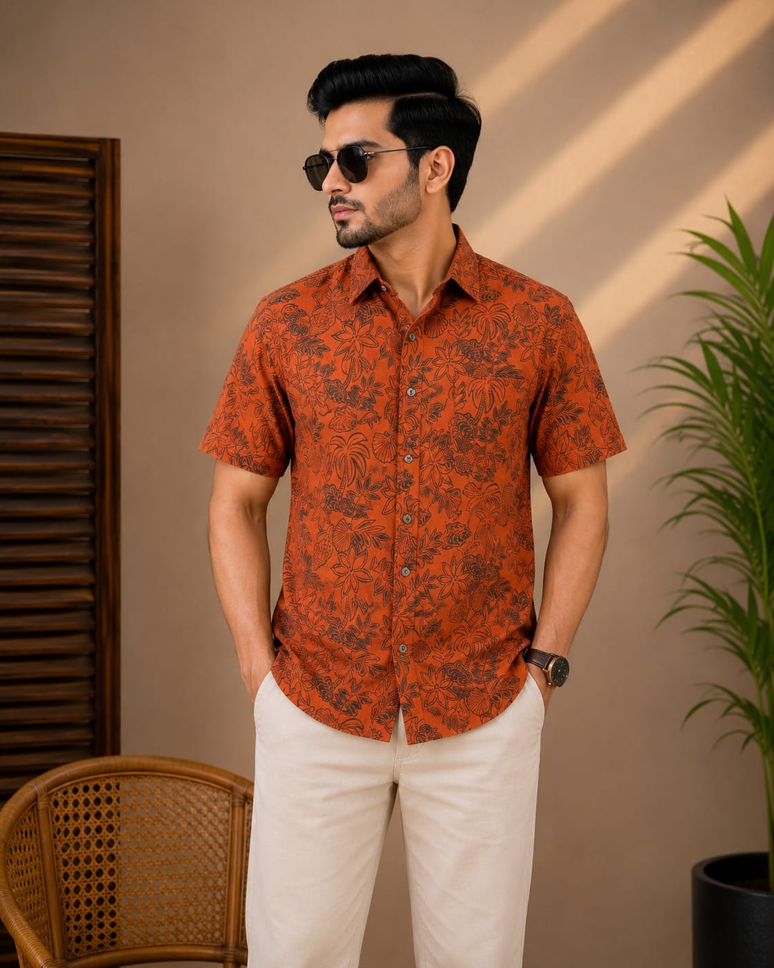 Printed Cotton Shirt