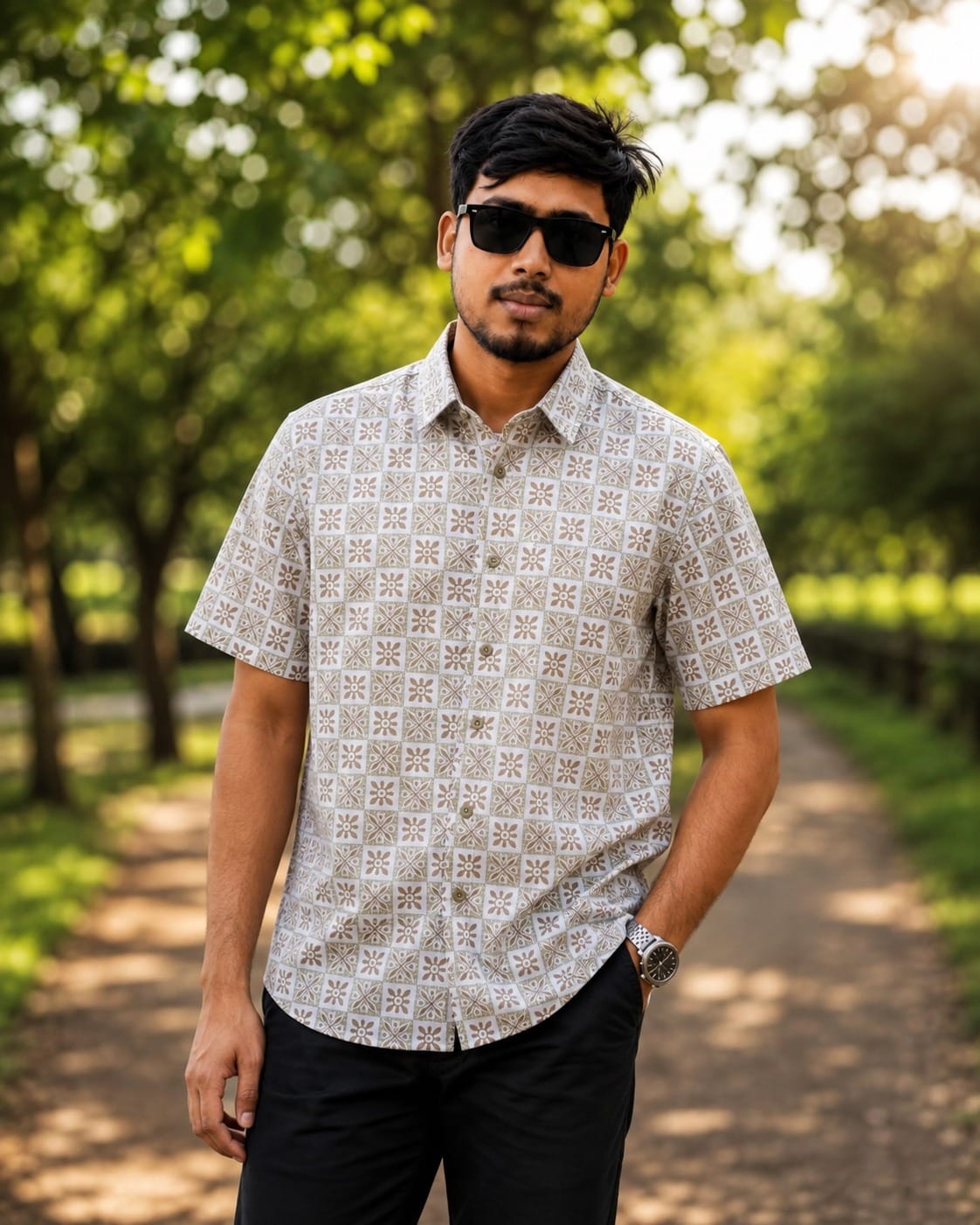 Printed Cotton Shirt