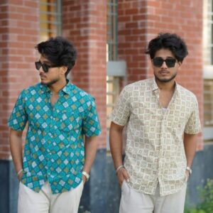 2 Pcs Slub Cotton  Shirt