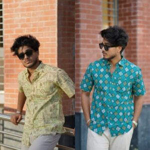 2 Pcs Slub Cotton  Shirt