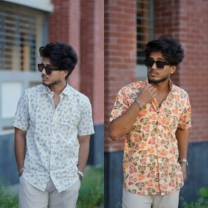 2 Pcs Slub Cotton Shirt